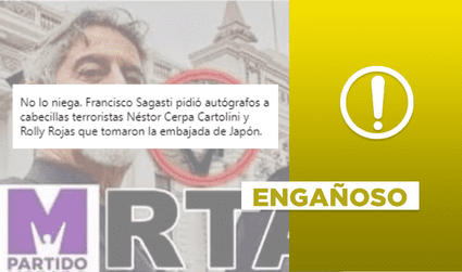 Sagasti no apoya al MRTA: pidió firmas como prueba de que terroristas lo secuestraron
