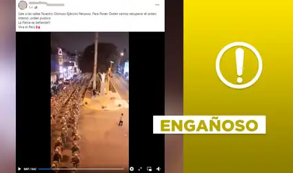 No, video no muestra al Ejército en las calles en diciembre de 2022