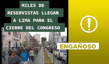 No, video de “reservistas llegando a Lima” no es de diciembre de 2022