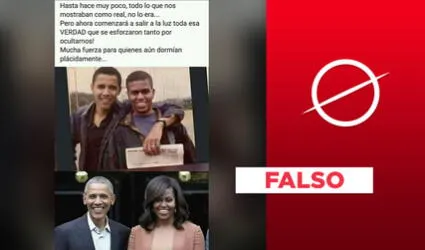 No, esta imagen de Barack y Michelle Obama no es real: fue trucada