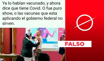 No, la foto no muestra a Hugo López-Gatell recibiendo la vacuna contra la COVID-19