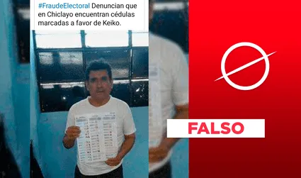 No, denuncia sobre fraude en Chiclayo no ocurrió en las Elecciones Generales 2021