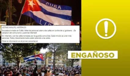 Es engañoso que estas fotos exponen manifestaciones de Cuba en 2021