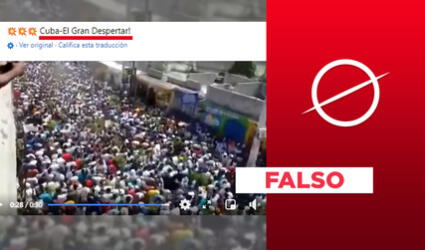 Es falso que video exponga una marcha multitudinaria en Cuba