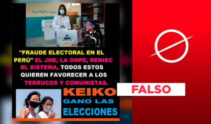 Es falso que Keiko Fujimori haya ganado las elecciones presidenciales de 2021