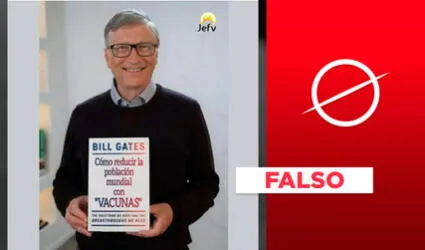 Es falso que Bill Gates haya escrito un libro sobre la reducción de la población mundial