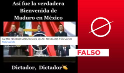 No, video en el que llaman “dictador” a Nicolás Maduro no se captó el 2021 durante Celac