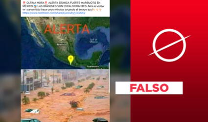Es falsa la publicación con una imagen de un supuesto maremoto en México