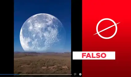 Es falso el video que muestra la Luna pasando cerca a la Tierra: se trata de un montaje