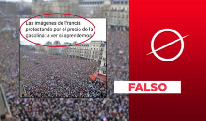 Es falso que foto muestre una manifestación en Francia por el alza del precio de la gasolina
