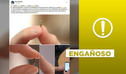 Es engañoso el post viral sobre el “nuevo chip” usado como ‘pasaporte covid’ en Suecia