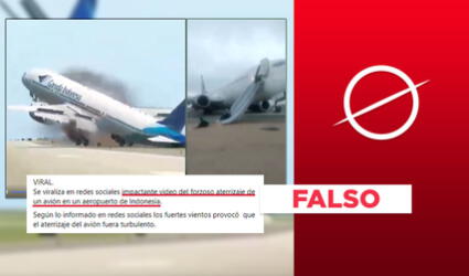 No, video no expone a pasajeros huyendo de avión tras un “aterrizaje turbulento” en Indonesia