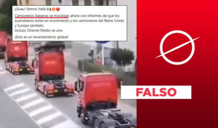 No, video no expone protesta en vehículos contra pase de vacunación en Italia