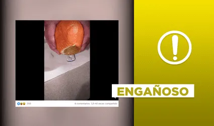 El video que muestra que el zumo de una naranja da positivo a COVID-19 es engañoso