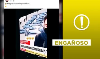 Es engañoso el video de un ‘cadáver’ moviéndose durante un noticiero austríaco 