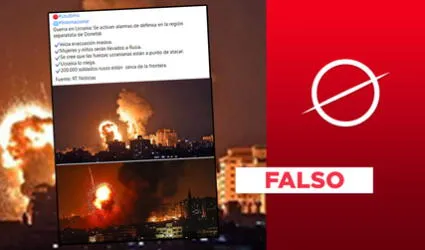 Es falso que fotos sobre explosiones correspondan a una “guerra en Ucrania”