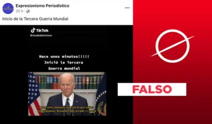 No, video no muestra a Biden anunciando que EE. UU. “atacará a Rusia”