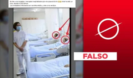 Es falso que foto de camillas muestre “maniquíes hospitalizados” por coronavirus