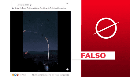 No, video de avioneta no muestra un bombardeo del actual conflicto entre Ucrania y Rusia