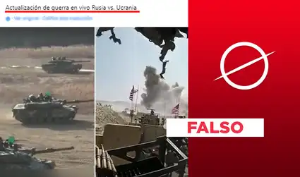 No, video de disparos en tanques de guerra no muestra “en vivo” el conflicto de Rusia y Ucrania