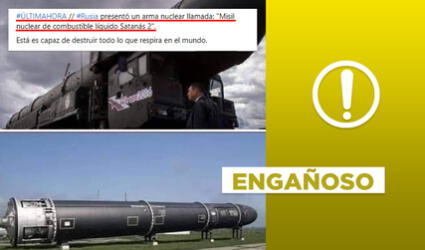 No, estas fotos no exhiben al misil nuclear ‘Satanás 2′ de Rusia en 2022