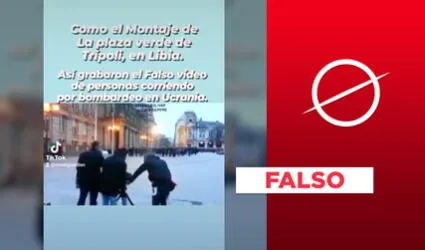 Es falso el supuesto montaje de un “video de personas corriendo” en Ucrania