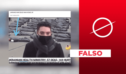 No, video de persona moviéndose dentro de una bolsa no muestra “falso cadáver” en la guerra en Ucrania