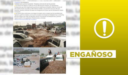 No, imágenes de vehículos en agua no corresponden a las inundaciones de Sudáfrica en 2022