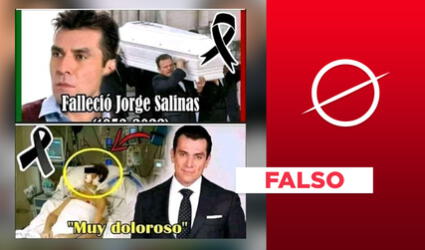 Es falso el post que informa la muerte del actor Jorge Salinas