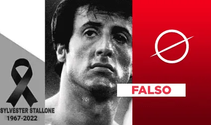 No, el actor Sylvester Stallone, conocido por su papel como Rocky, no ha fallecido