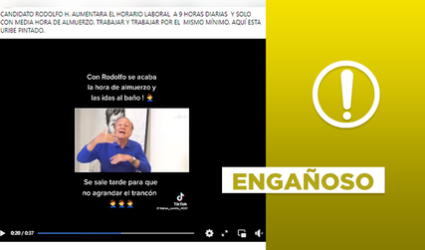 Elecciones en Colombia: es engañoso que Rodolfo Hernández propuso aumentar horas a la jornada laboral