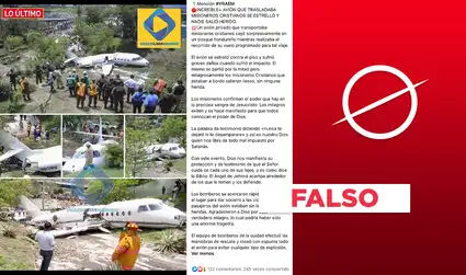 No, avión que se estrelló en Honduras no trasladaba “misioneros cristianos”