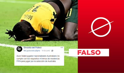 Es falso que Awer Mabil no cumple los requisitos para ser jugador de la selección australiana