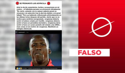 No, Advíncula no vinculó “oficialmente” a Pedro Castillo con el anuncio de su retiro de la selección peruana