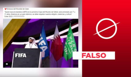 No, portavoz del Mundial Qatar 2022 no anunció 11 años de prisión para quienes luzcan la bandera LGTBQ+