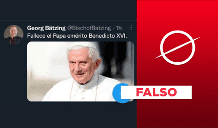 Benedicto XVI: es falso que la Conferencia Episcopal Alemana reportó la muerte del papa emérito