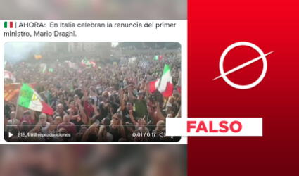 No, video no expone celebración por la renuncia del primer ministro en Italia