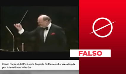 No, video no muestra a la Orquesta Sinfónica de Londres tocando el himno nacional del Perú