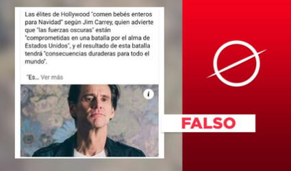 Es falso que Jim Carrey dio esta afirmación sobre cena navideña de la élite de Hollywood