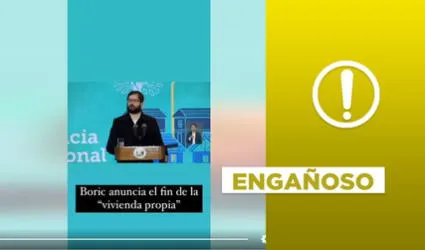 Es engañoso que, según Gabriel Boric, la propuesta de Constitución de Chile pone “fin” a la vivienda propia