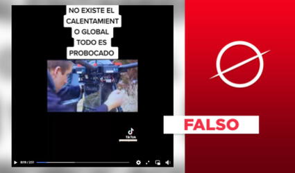 Es falso que no exista el calentamiento global, como asegura un post