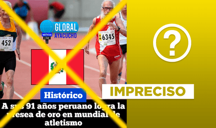 No, noticia de campeón mundial peruano de atletismo máster no es actual: data de 2015