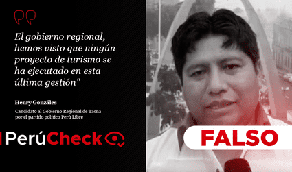 Es falso que no se ejecuten proyectos turísticos en la actual gestión regional de Tacna, como dijo Henry Gonzáles