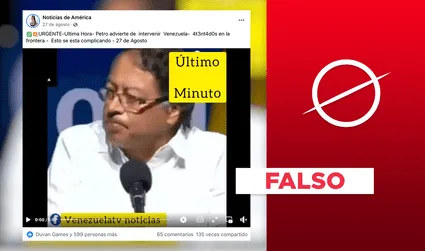 No, el presidente de Colombia, Gustavo Petro, no advirtió sobre una “intervención a Venezuela”