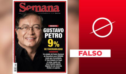 No, Semana no publicó que un 9% respalda a Gustavo Petro como presidente de Colombia