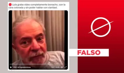 Es falso que Lula da Silva sale “completamente borracho” y sin poder hablar en video