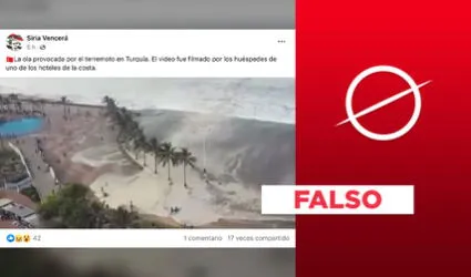 No, video del mar saliéndose no fue grabado tras el terremoto en Turquía: es del 2017