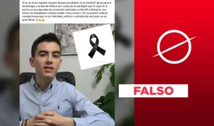 No, esta foto no muestra a un fallecido en las protestas contra Dina Boluarte