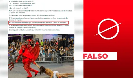 Carnaval de Brasil: hombre que actuó de diablo en 2019 no murió “calcinado”