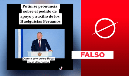 Presidente de Rusia, Vladimir Putin, no se pronunció sobre protestas en Perú en su discurso ante el Parlamento